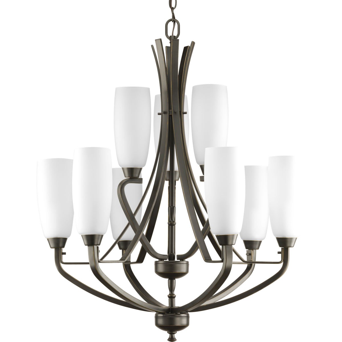 Progress Lighting Wisten 9-Light Antique Bronze Transitional Chandelier