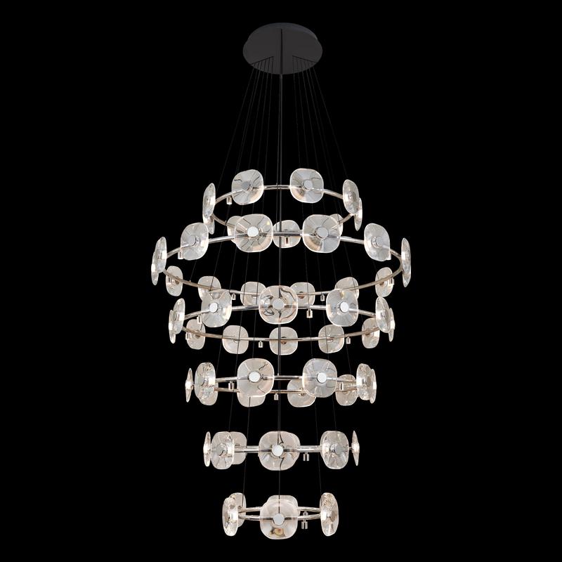 Ziva by Golden Lighting Celestia 59-light Integrated LED Chandelier in Chrome