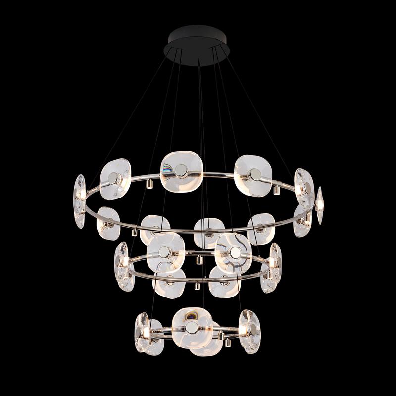Ziva by Golden Lighting Celestia 26-light Integrated LED Chandelier in Chrome