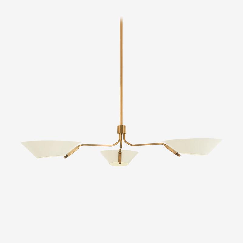 Sacramento Chandelier (Soft Sand & Patina Brass Small)