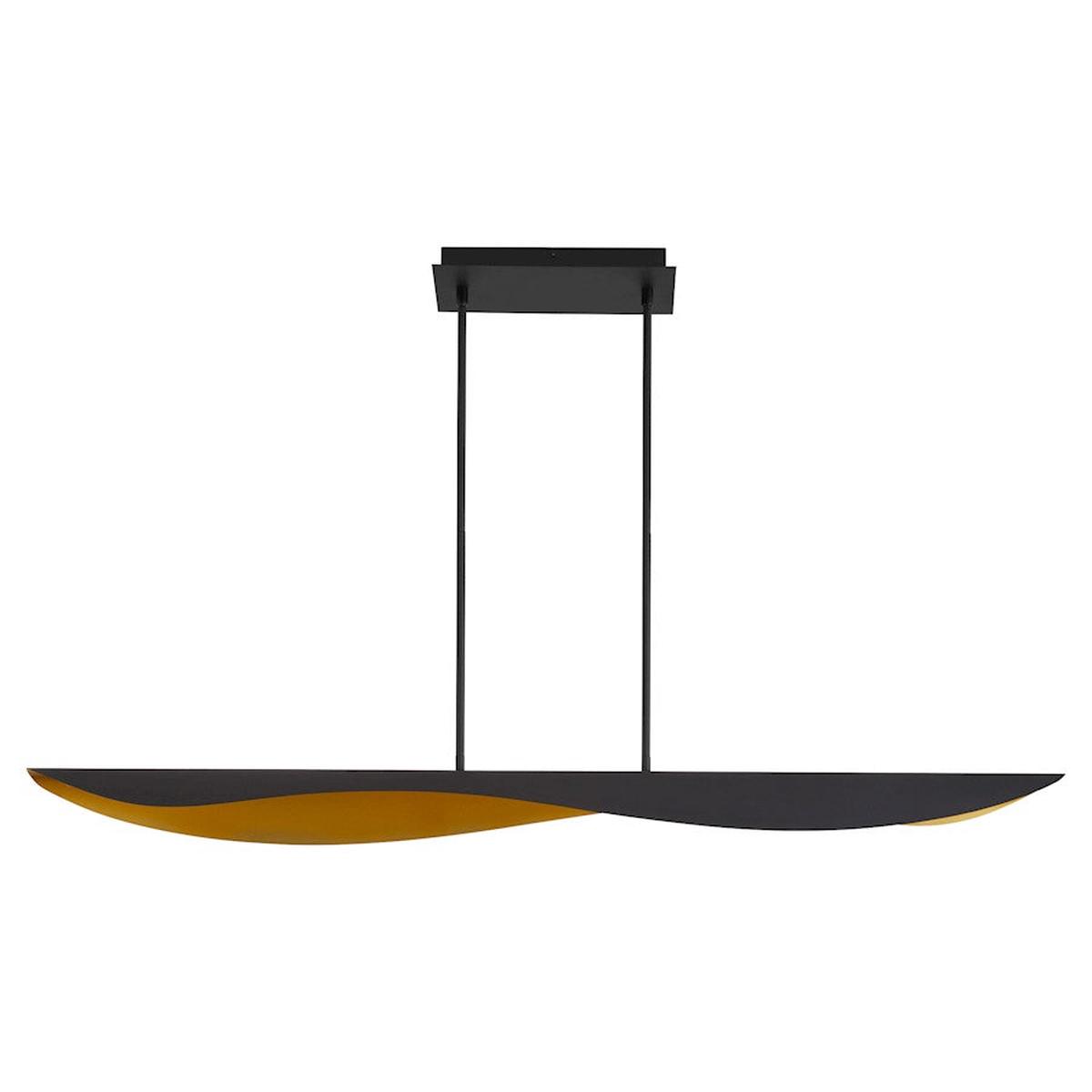 1 Light Chandelier, Black