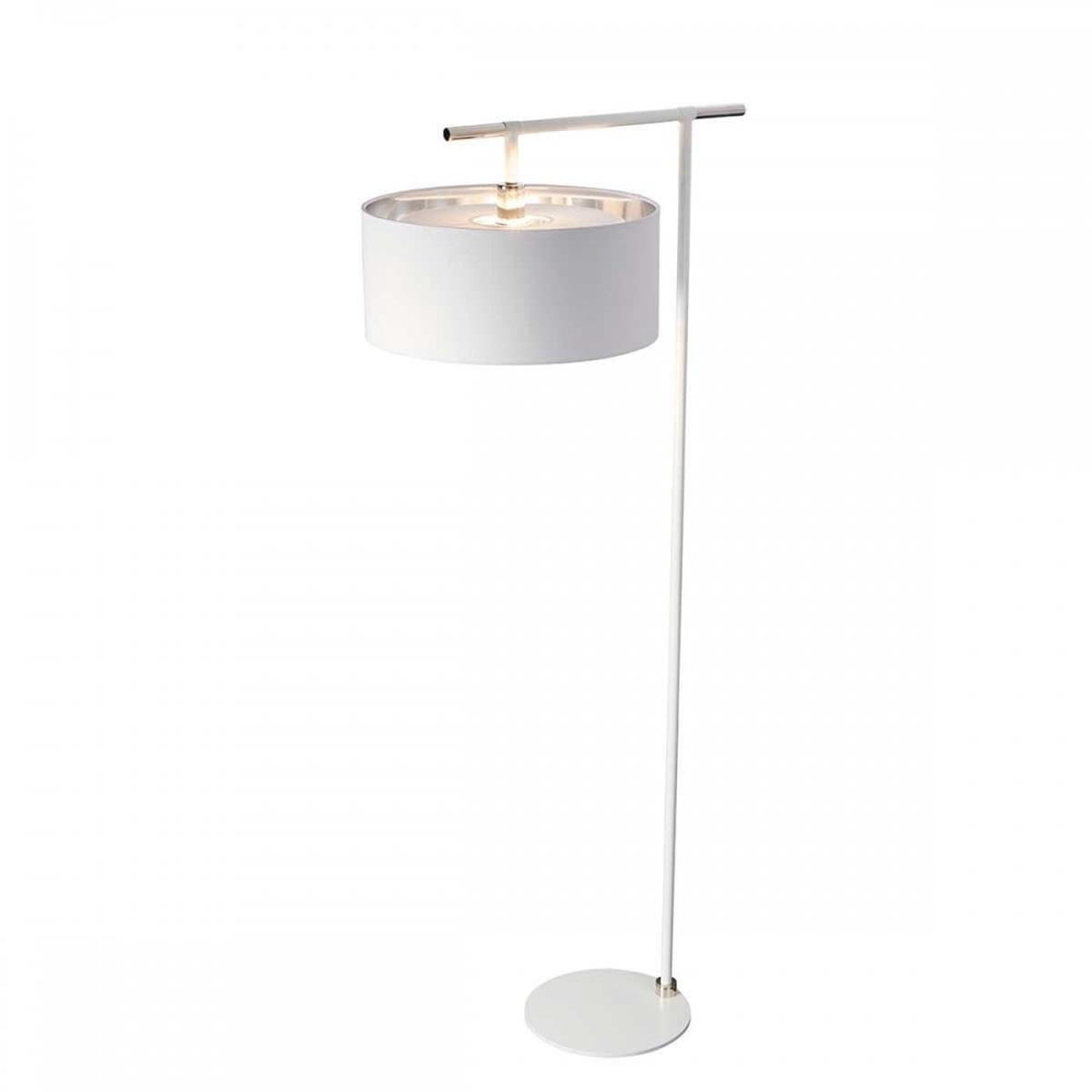 Balance 1 Light Floor Lamp White/Polished Nickel