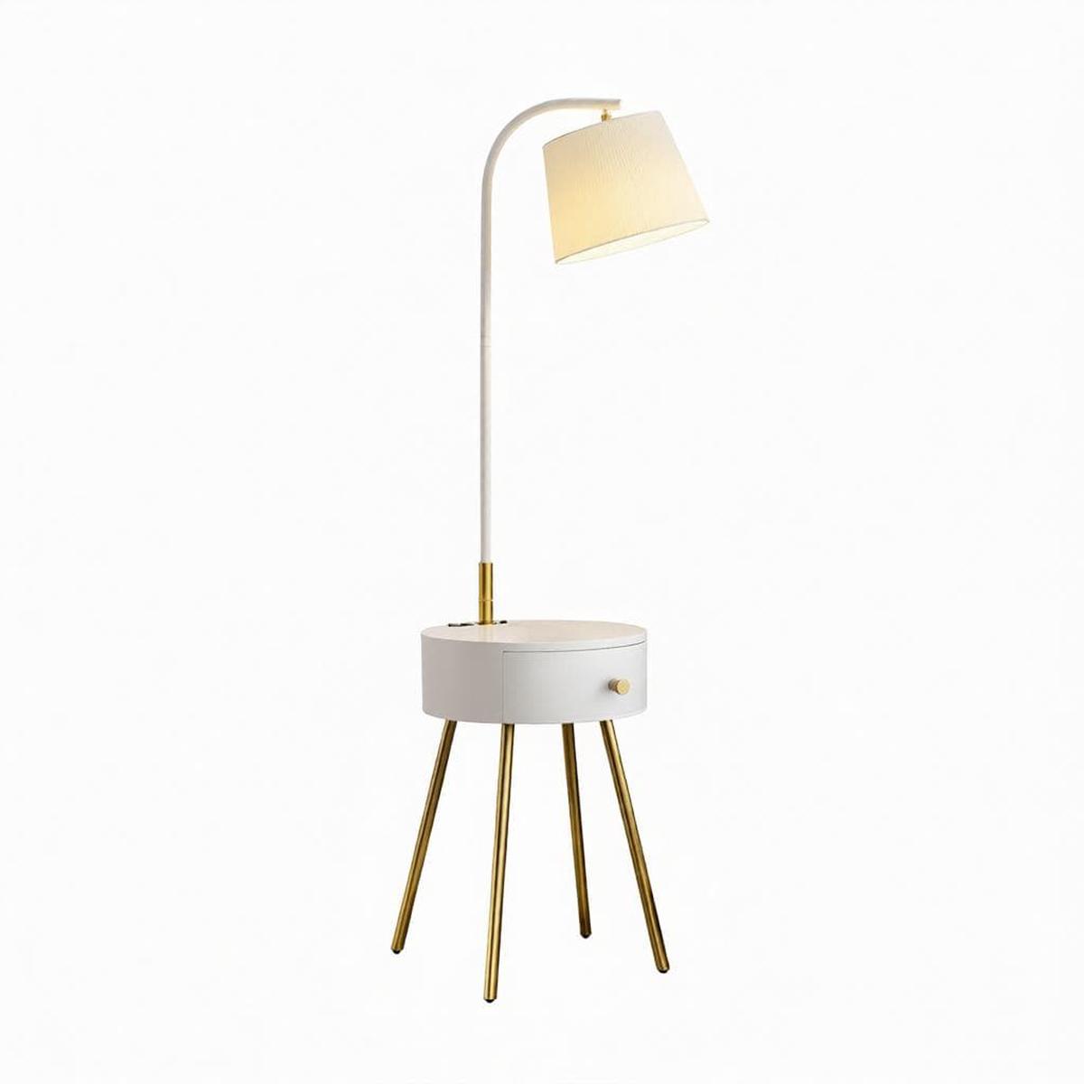 Aesmera B | Integrated Shelf Floor Lamp