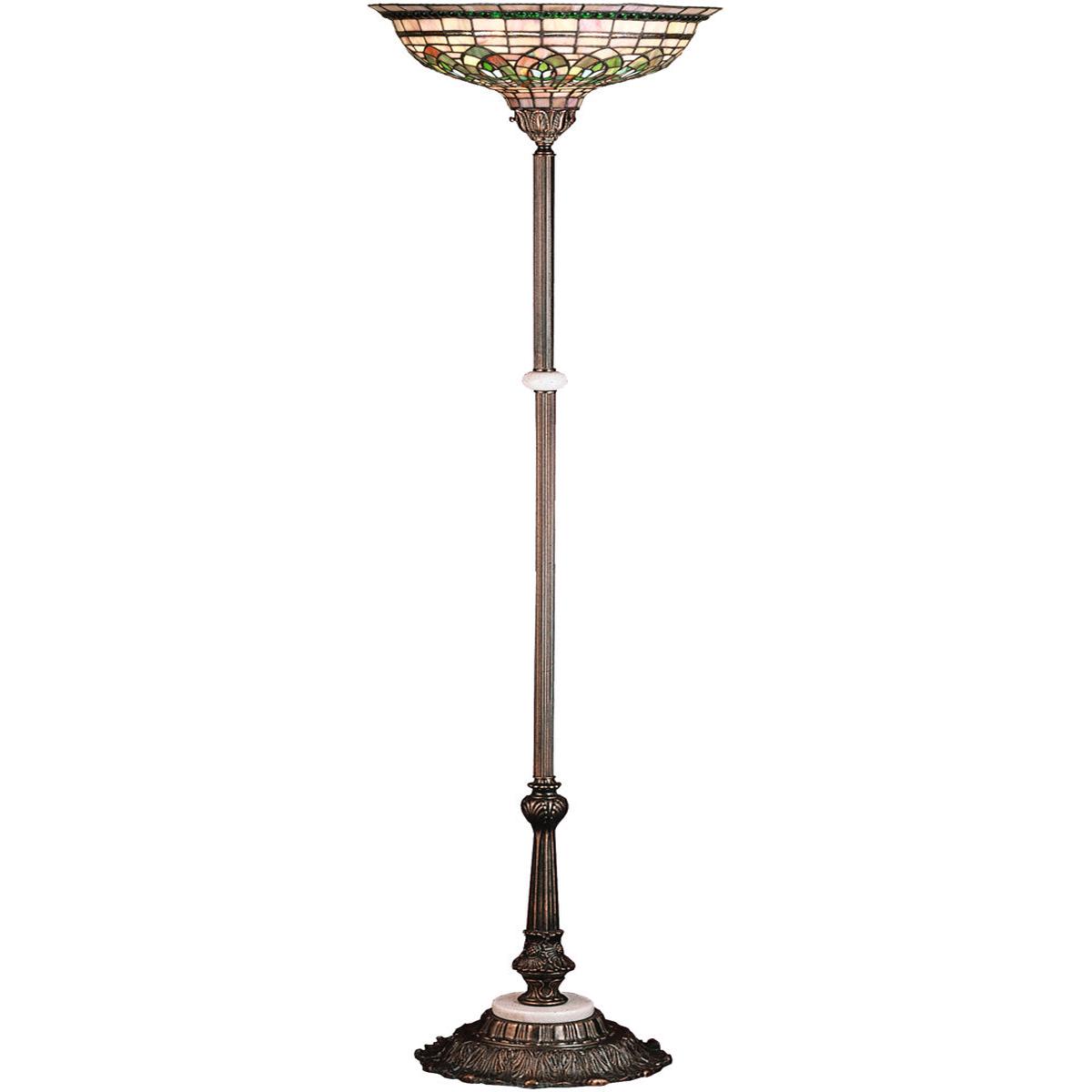 70"H Tiffany Gentian Torchiere