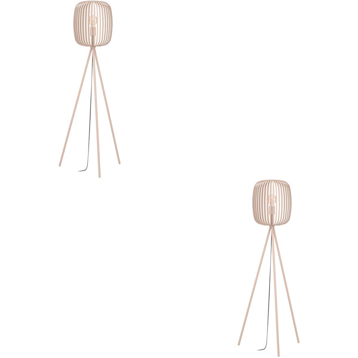 2 PACK Stylish Modern Sandy Floor Lamp for Indoor Lighting - Elegant Home Dcor