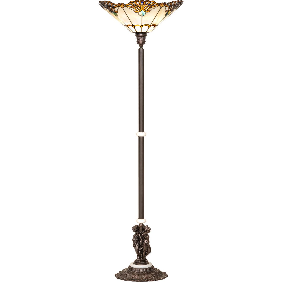 74" High Shell with Jewels Floor Lamp