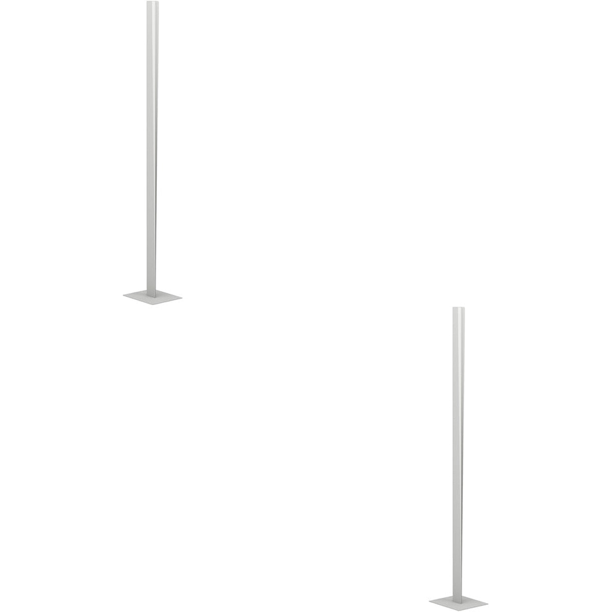 2 PACK Stylish Modern Grey Floor Lamp - Elegant Indoor Lighting for Home Decor