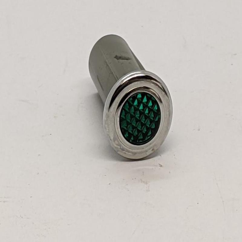 54363455   Warning Lamp, Flat Top, Green, 1971 up