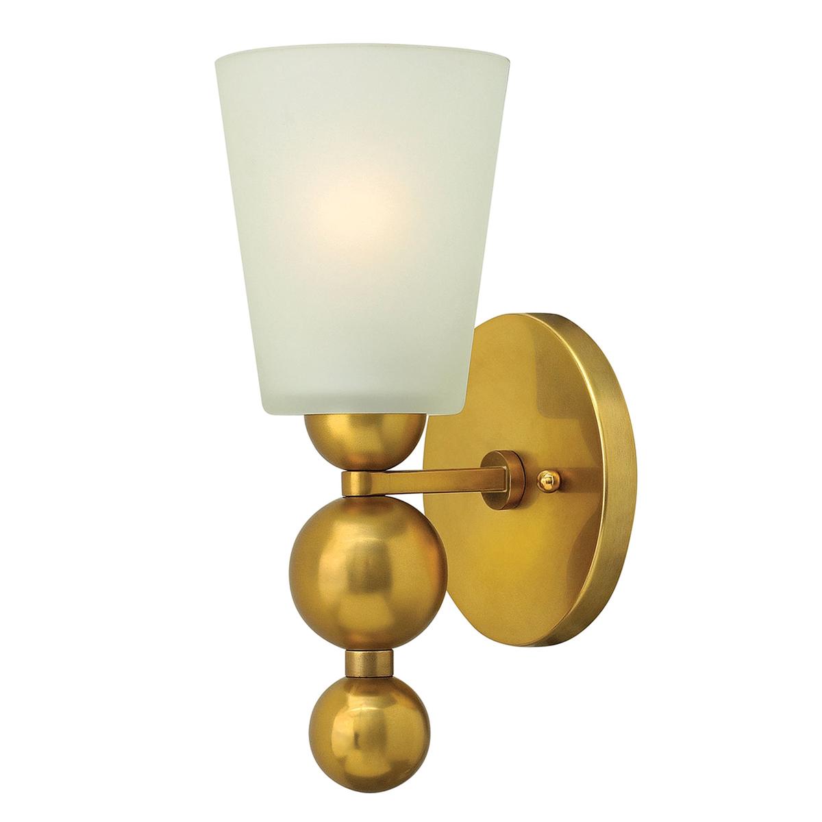 Zelda Wall Light in Vintage Brass