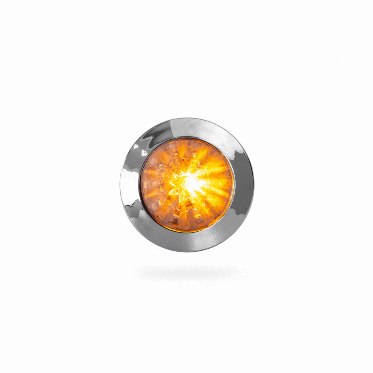 1" Watermelon LED Dual function light 12V - Amber/Blue | Clear