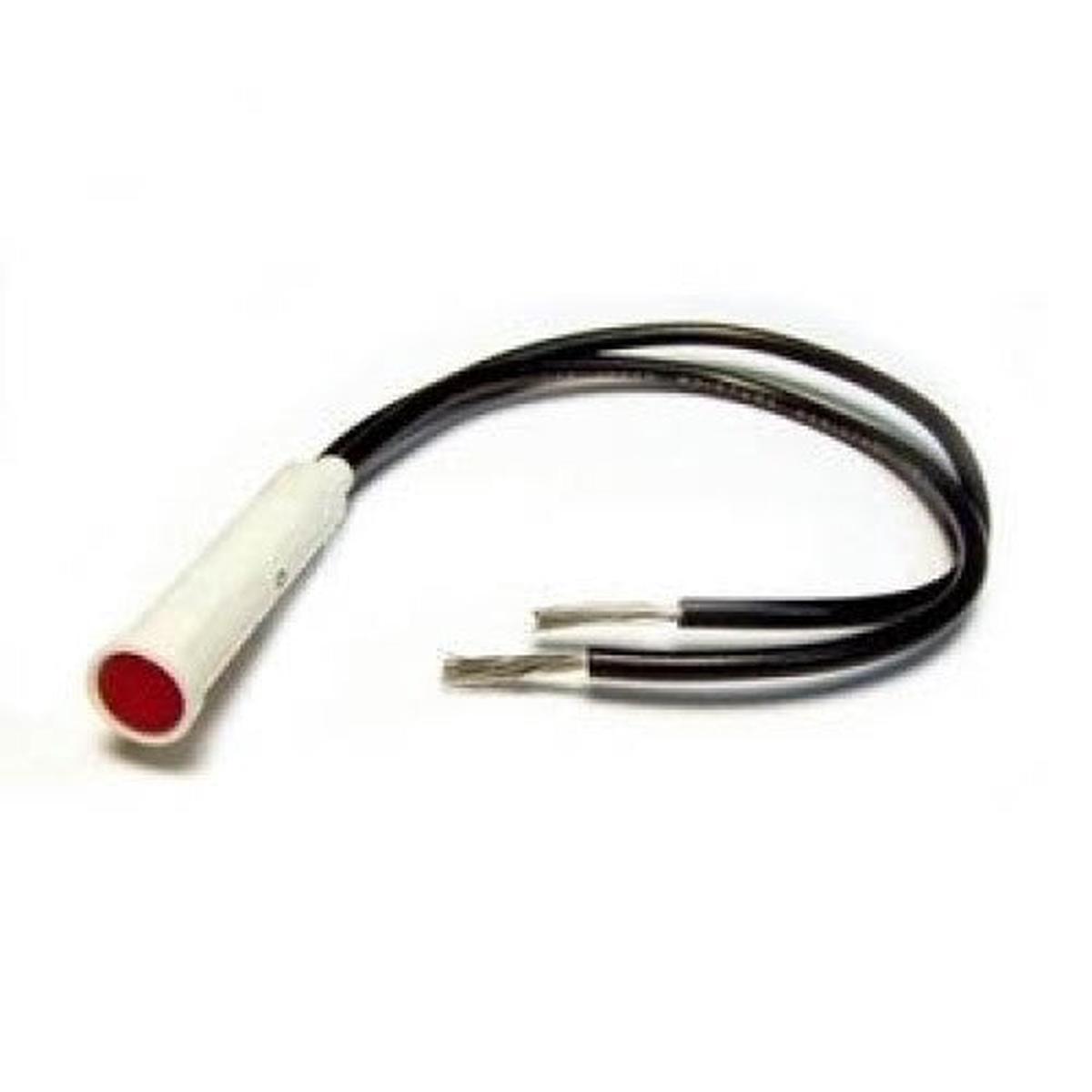 11-2550 - INDICATOR 24V LED 7MM RED PRESS WIRE FLUSH DIAMOND LENS