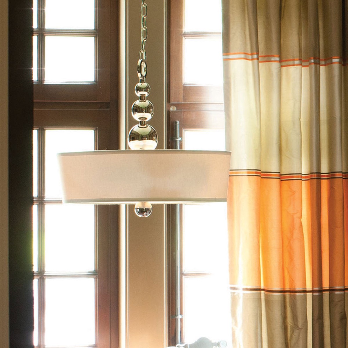 Zelda Three Light Chandelier In Polished Nickel