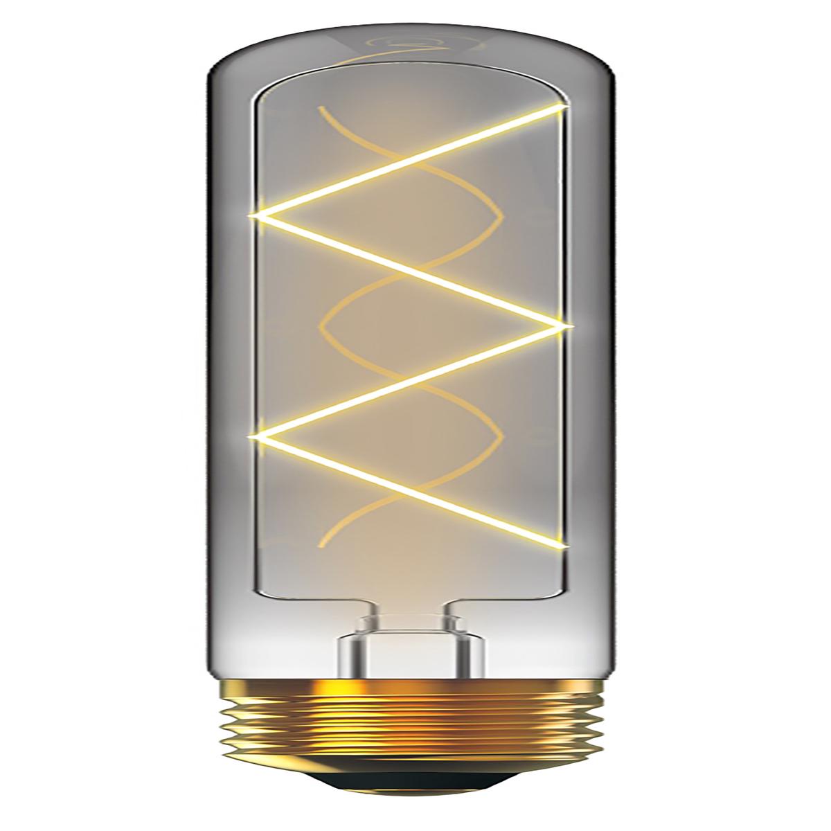4w E27 Tubular 185mm Smoke Dimmable 4000k