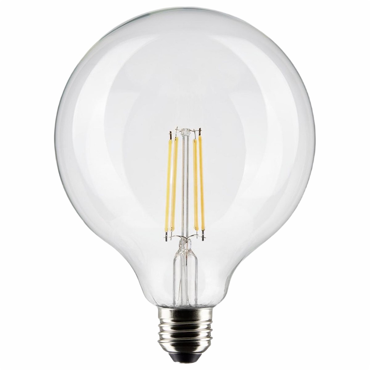 Satco 8 Watt LED Medium Base Clear Cool White Light Bulb
