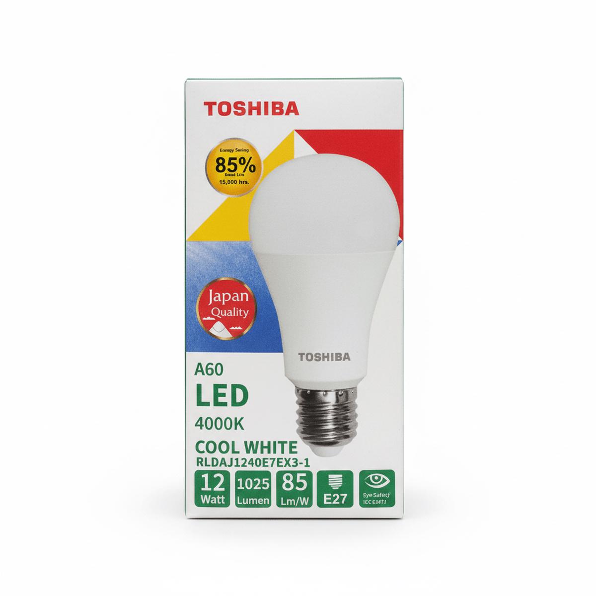 Toshiba 12W Led Bulb Cool White Light E27