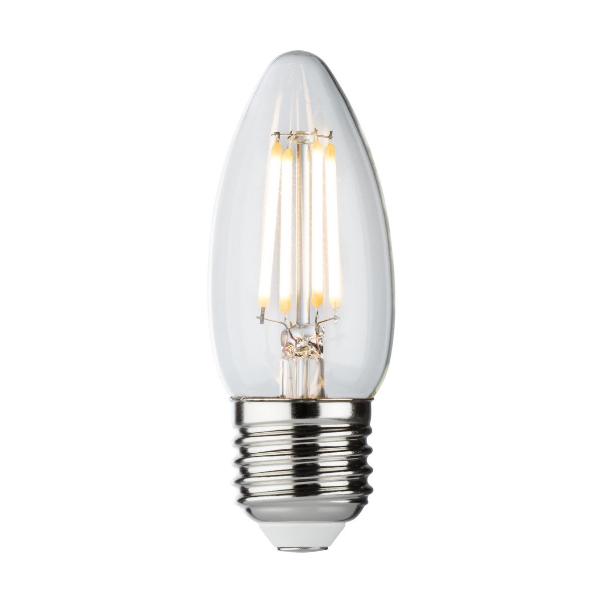 4W Dimmable LED Candle Filament Bulb - Clear E27 2700K