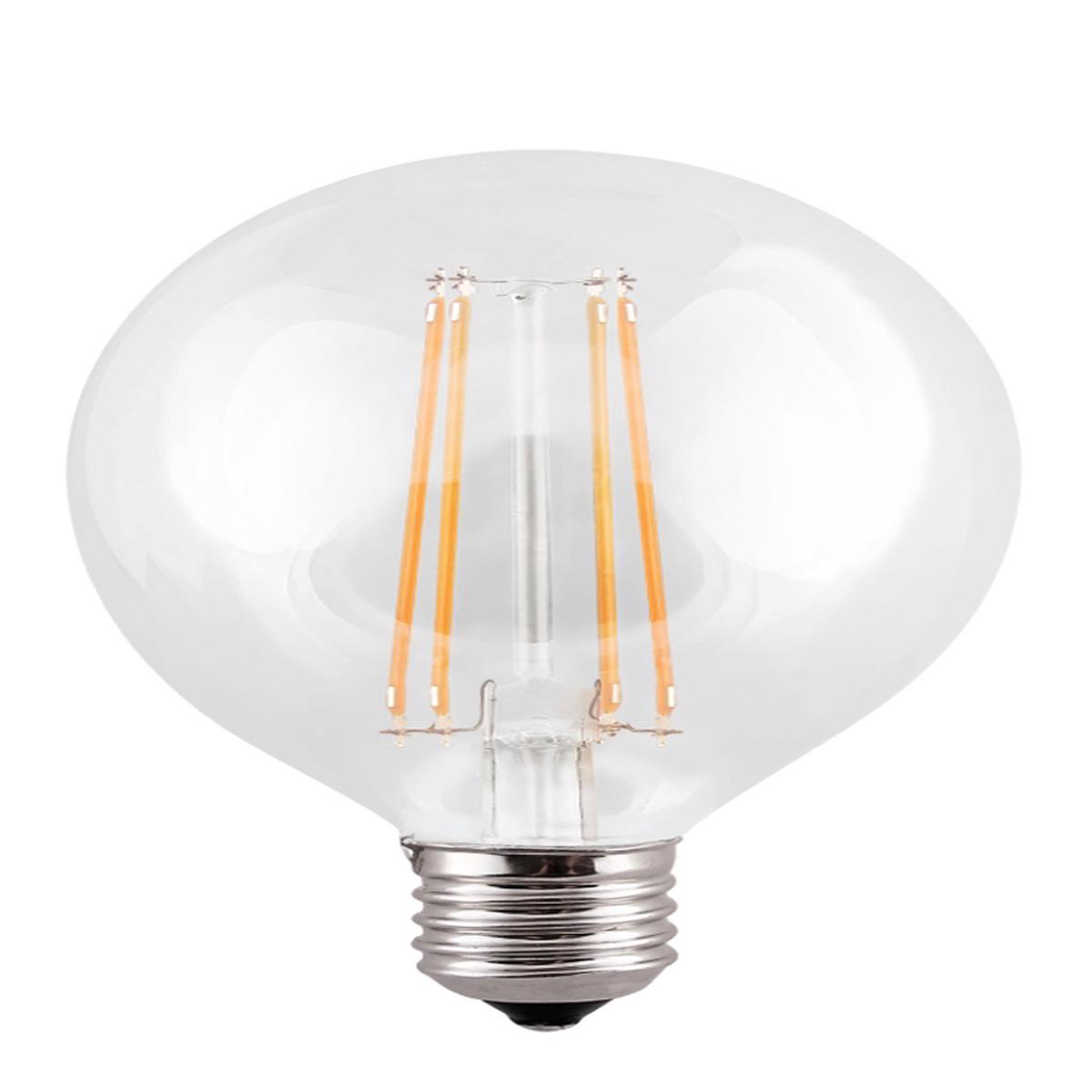 8w E27 Globe 95mm Clear LED Light Bulb