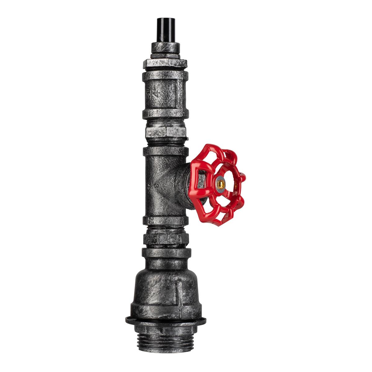 Bailey - 141059 - Fire Hose Pendant E27 Black/Silver 1.3M Cable Black