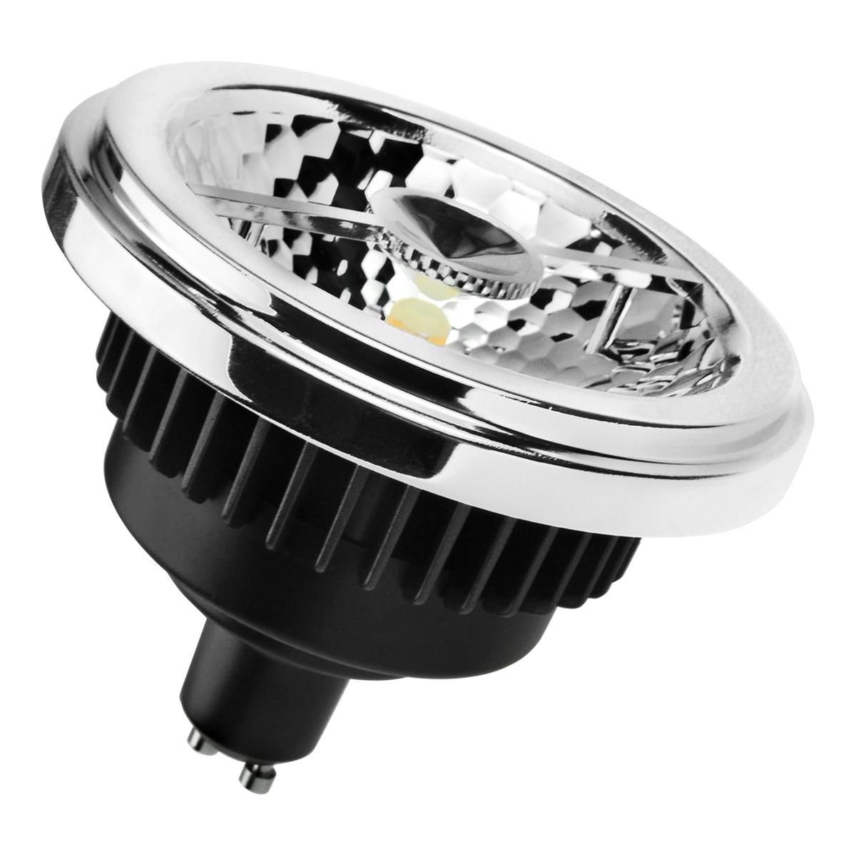 Bailey - 142805 - LED Spot Black SCOB AR111 GU10 12W 600lm 840 40D DIM