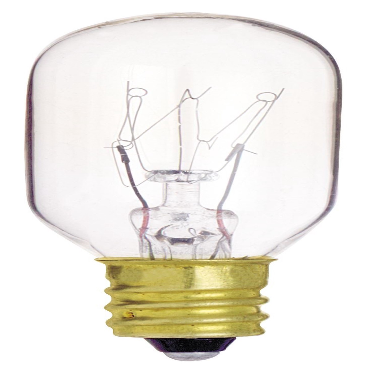 Satco 12 Pack S4718 130-Volt 15 Watt Candle Base T7 Clear Appliance Light Bulb