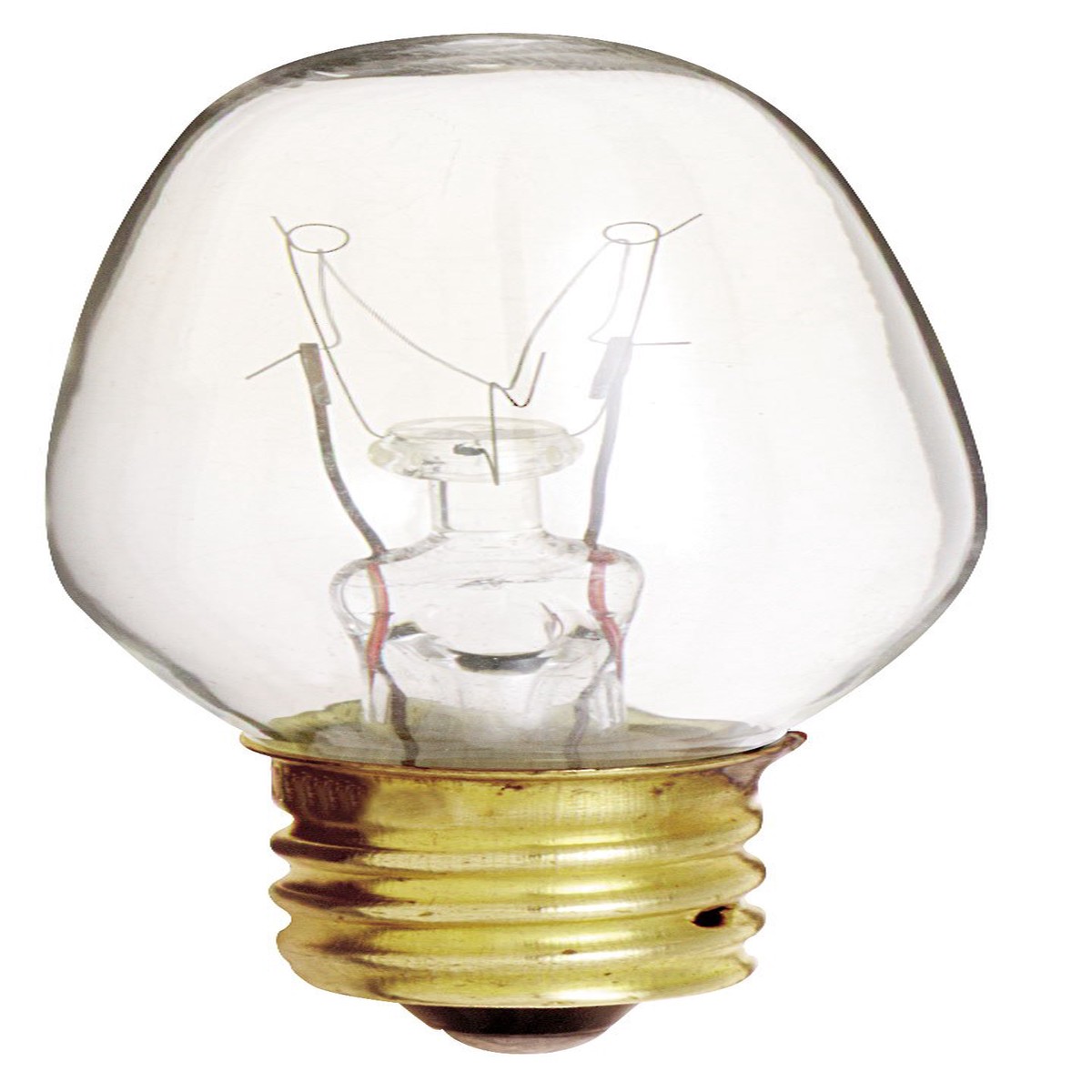 Satco S3791 7-Watt Clear Candelabra Base Night Light Bulb, 120V, 1 Count