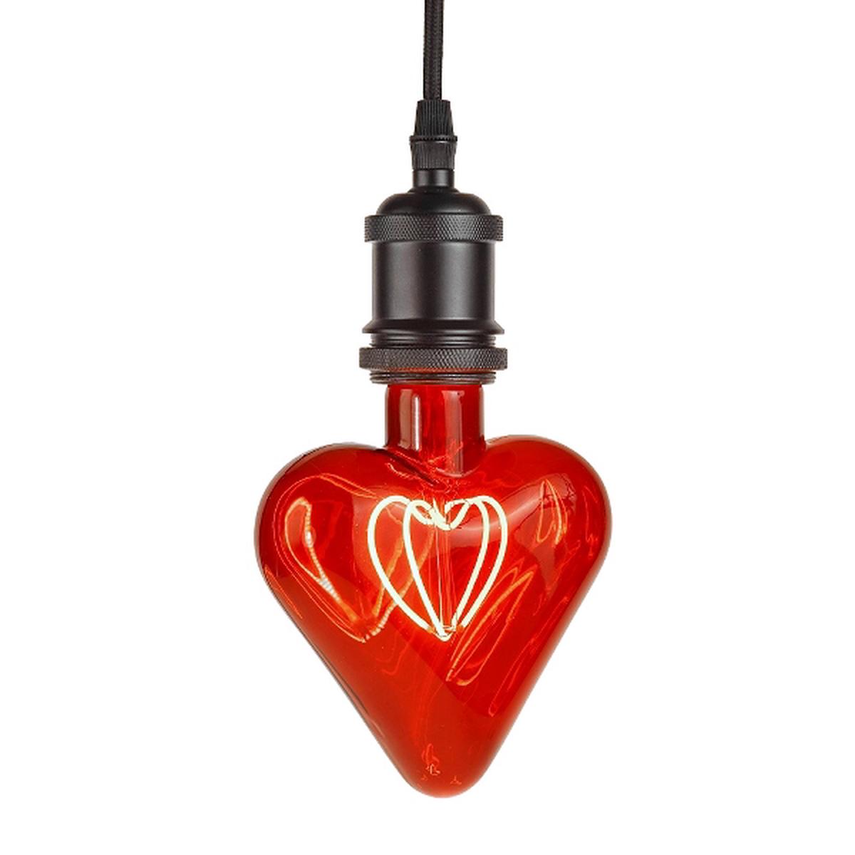 4w ES LED Heart Bulb