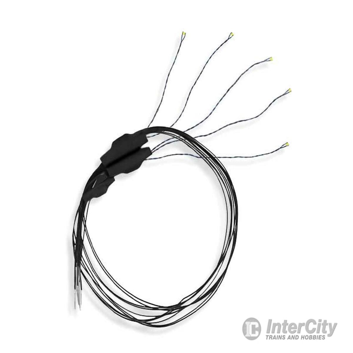 Evan Designs UP2FF Fast-Flashing Pico Chip LED -- Blue w/8" 20.3cm Wire Leads - 7-19V AC or DC pkg(5)