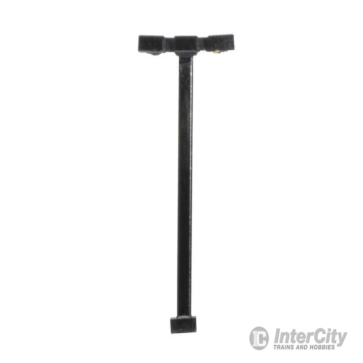 Atlas 70000190 Double-Arm Square LED Light 3-Pack -- Black (cool white LED) 15 Scale Feet Tall