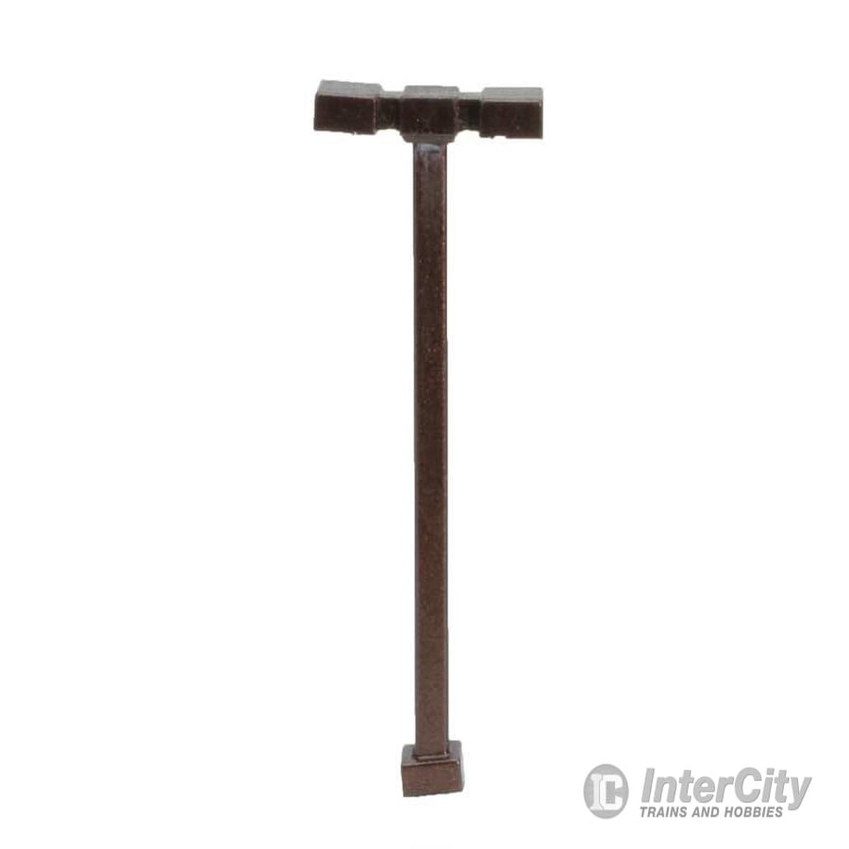 Atlas 70000188 Double-Arm Square LED Light 3-Pack -- Bronze (cool white LED) 15 Scale Feet Tall