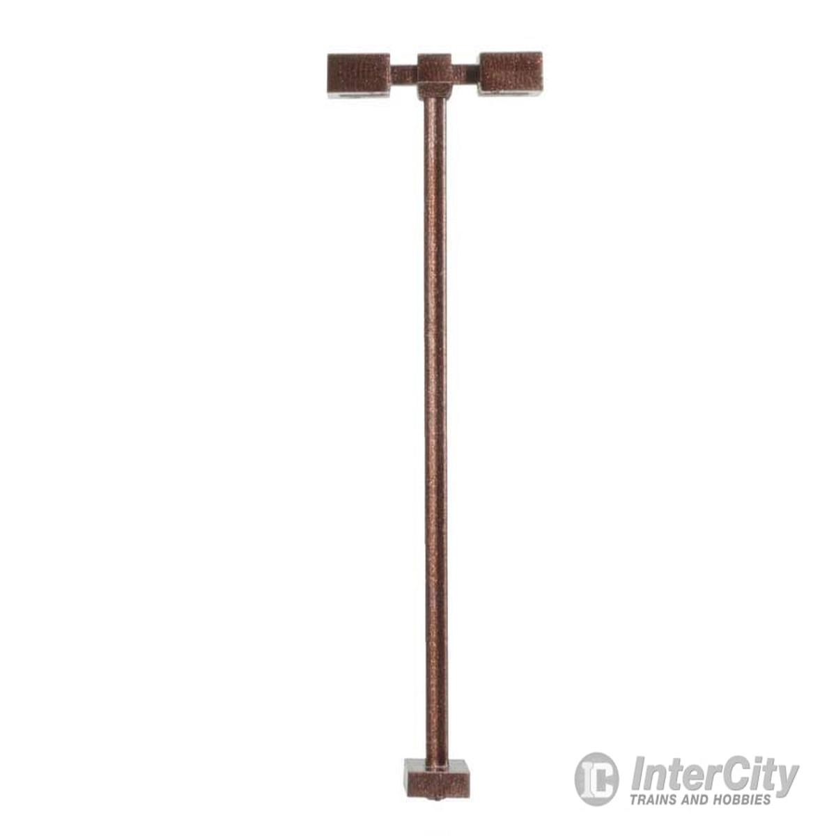 Atlas 70000210 Double-Arm Square LED Light 3-Pack -- Bronze (cool white LED) 15 Scale Feet Tall