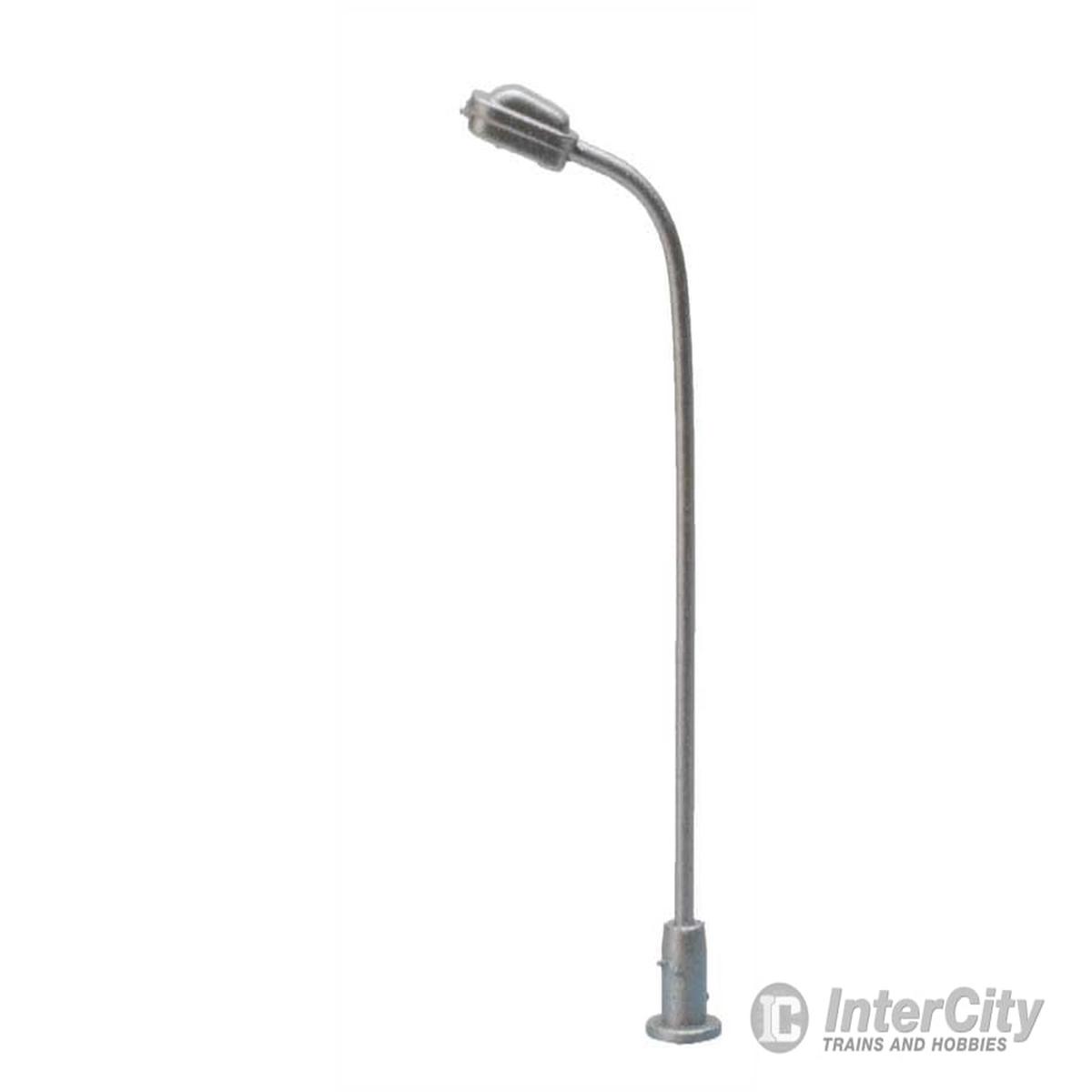 Atlas 70090000 Single-Arm LED Streetlight 3-Pack -- Silver (warm white LED)