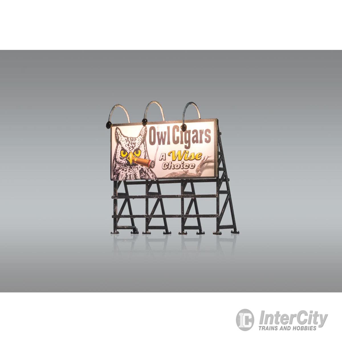 Woodland Scenics 5795 Lighted Billboard - Just Plug(R) Wise Tobacco Co.